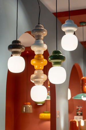 C2685 Mix Moka Lampadario sospensione ceramica Copacabana – Ferroluce