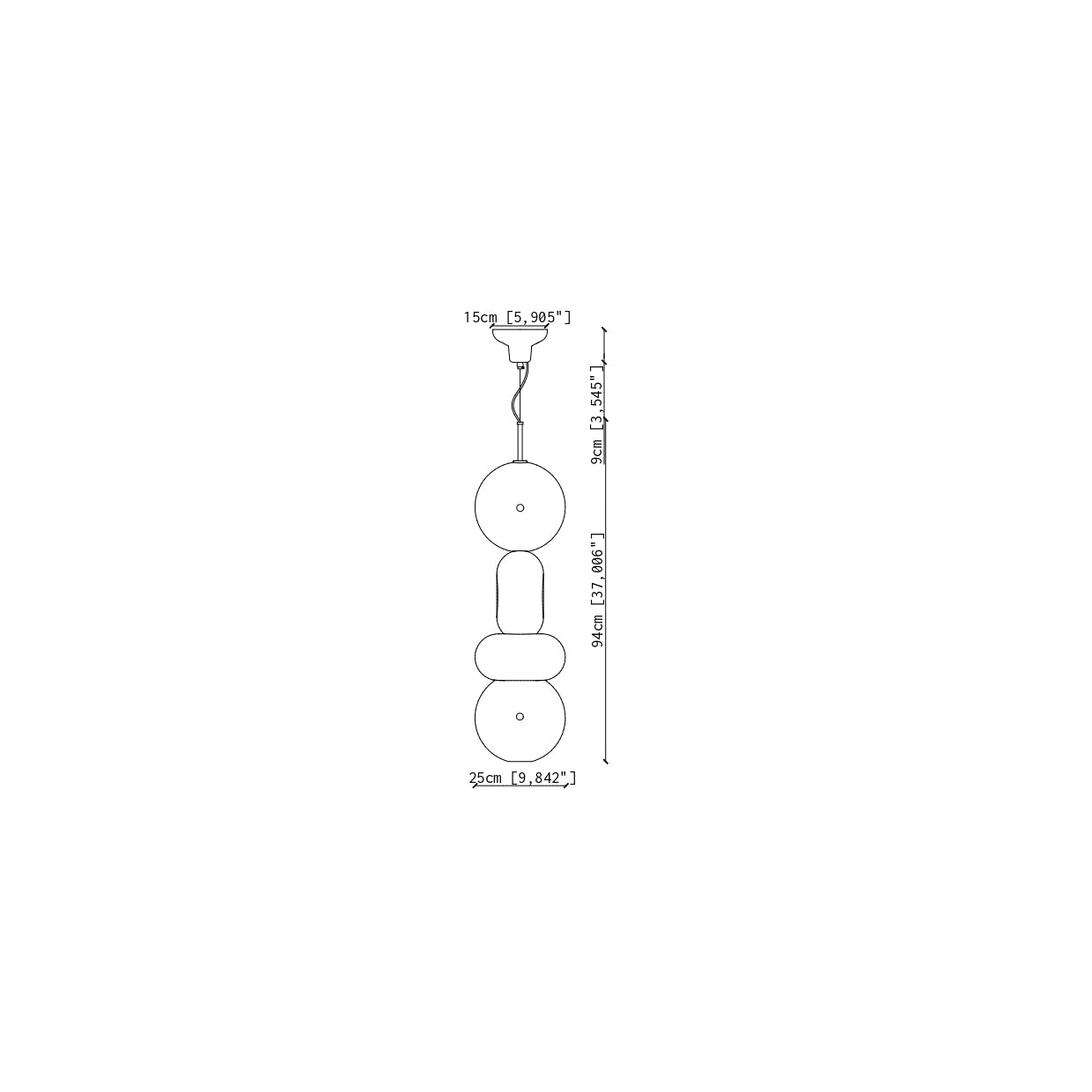 C2764 Lampada sospensione Collezione Mix turchese – Ferroluce