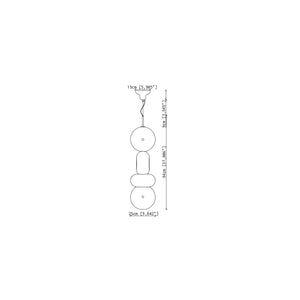 C2764 Lampada sospensione Collezione Mix turchese – Ferroluce