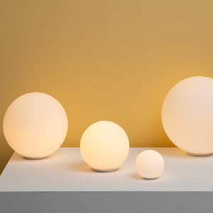 Dioscuri Tavolo Artemide — Lampada da Tavolo Sferica Michele De Lucchi