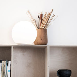 Dioscuri Tavolo Artemide — Lampada da Tavolo Sferica Michele De Lucchi