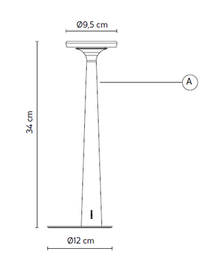 PAPIRIA - Lampada da tavolo ricaricabile by Karman