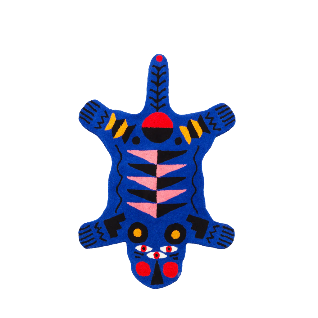 Tappeto Oggian Blue Panther L (sagomato)