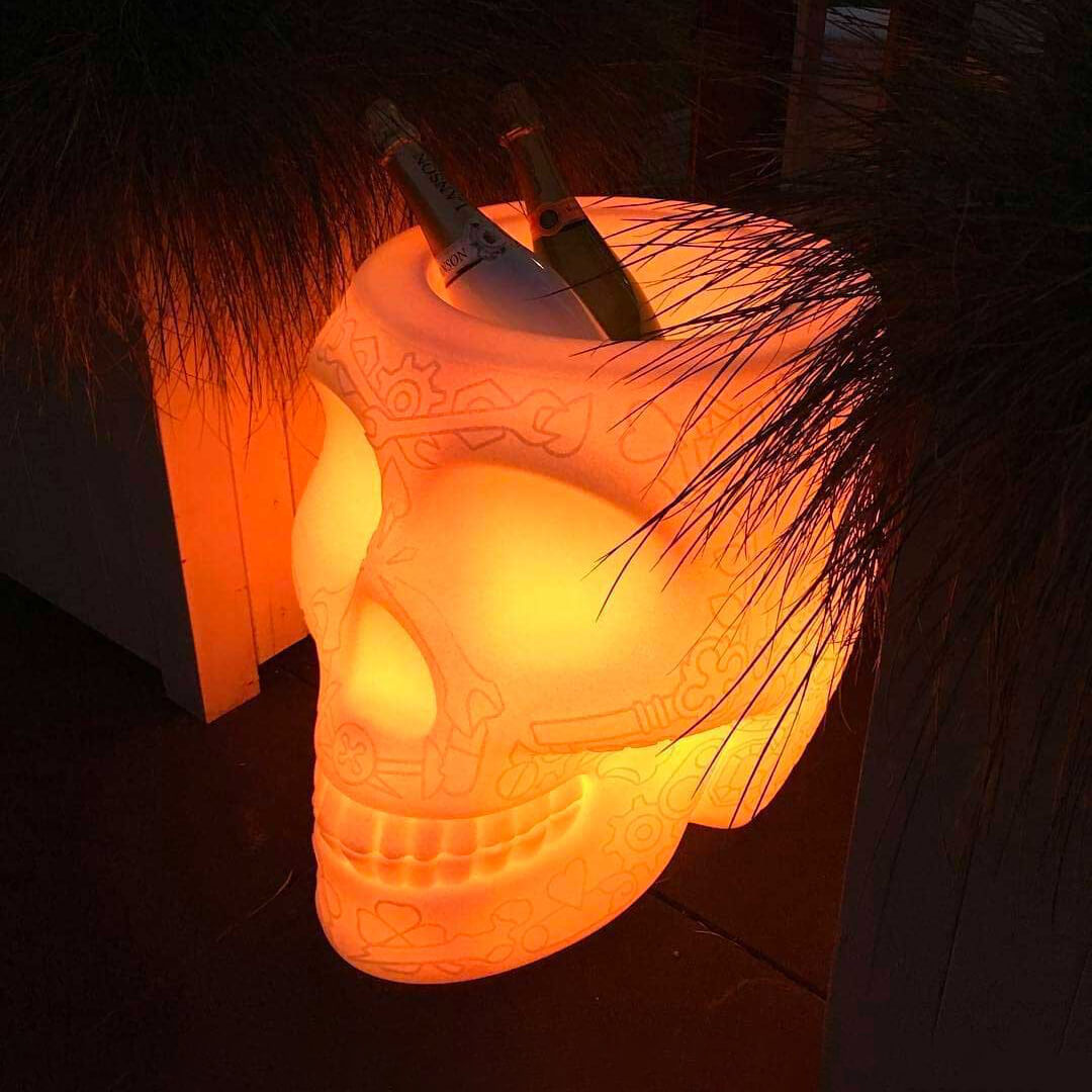 Mexico Planter e Lampada Champagne Cooler LED ricaricabile