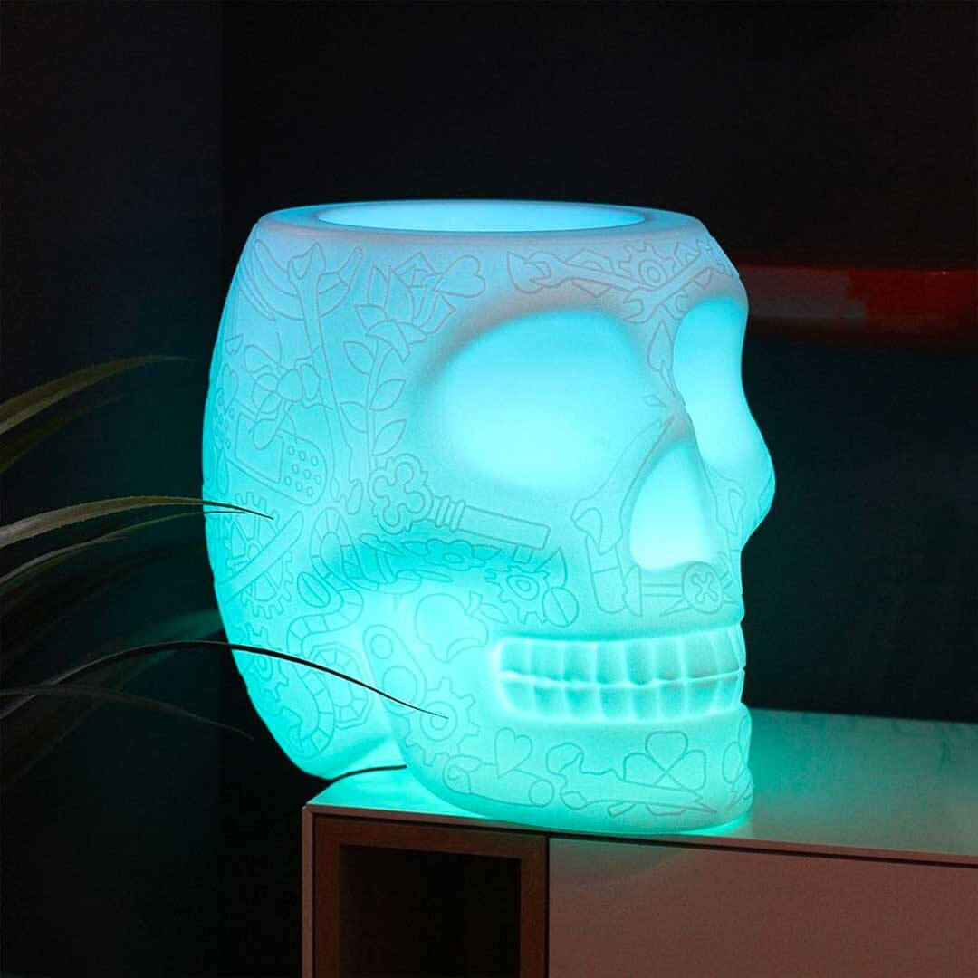 Mexico Planter e Lampada Champagne Cooler LED ricaricabile