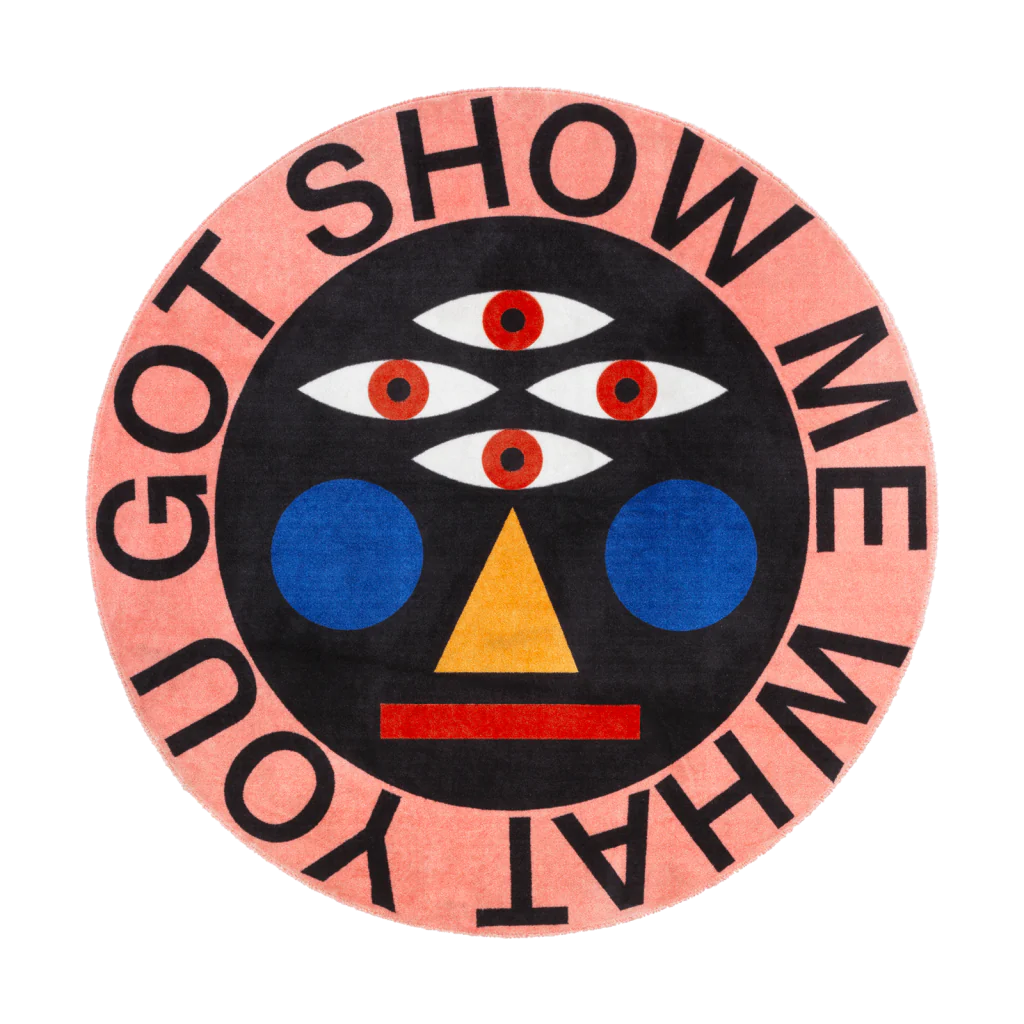 Tappeto Show Me What You Got Round Qeeboo
