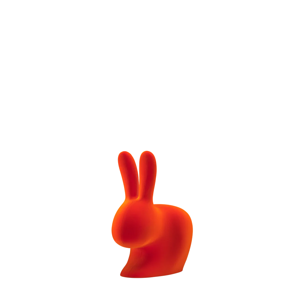 Rabbit XS Bookend Velvet - Fermaporte e Reggilibri in Velluto Qeeboo