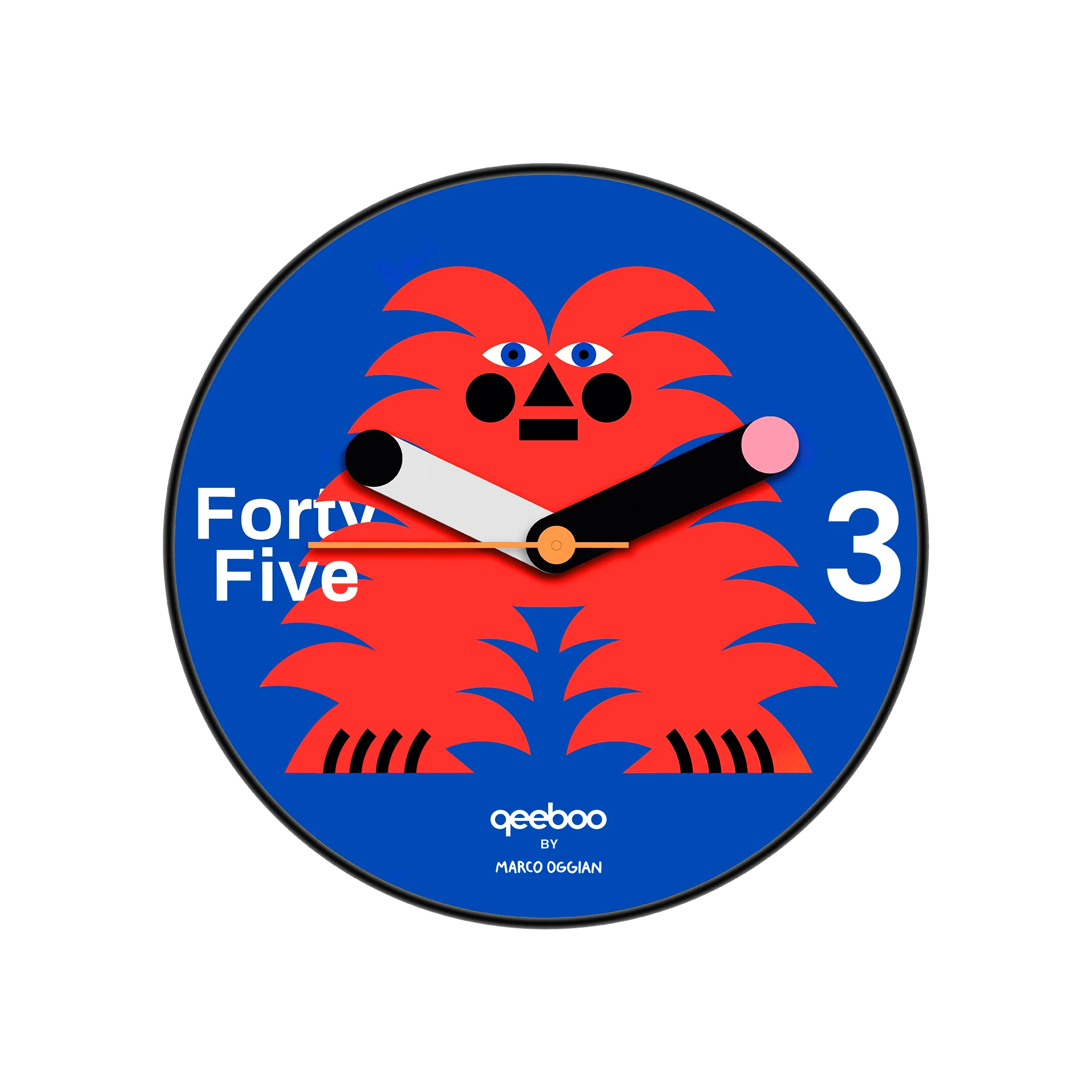 Magic Samu Wall Clock Qeeboo — Orologio da Parete Marco Oggian