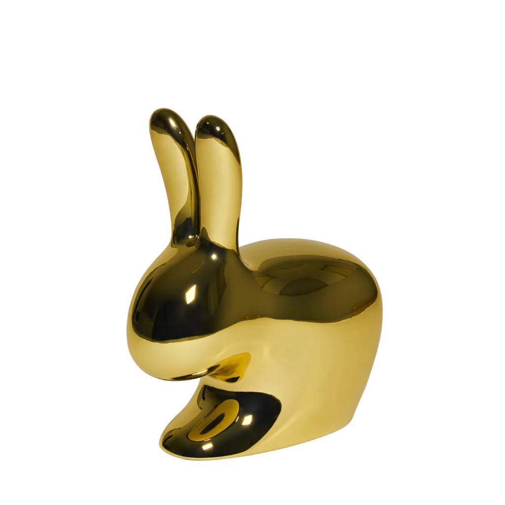 Rabbit Chair Metal Finish - Sedia Coniglio Metallizzata Qeeboo