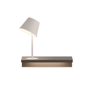 Suite 6045 Vibia Bianco — Applique con Mensola e Luce da Lettura
