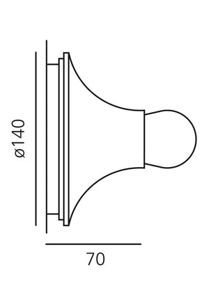 ecletty lampada da soffitto e parete teti