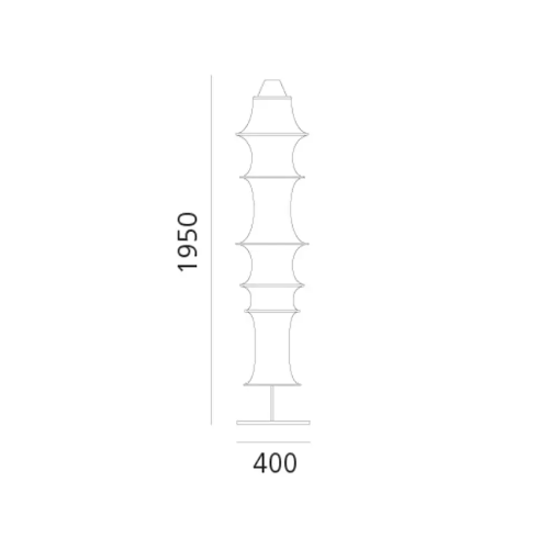 Falkland Terra Artemide — Lampada da Terra Bruno Munari