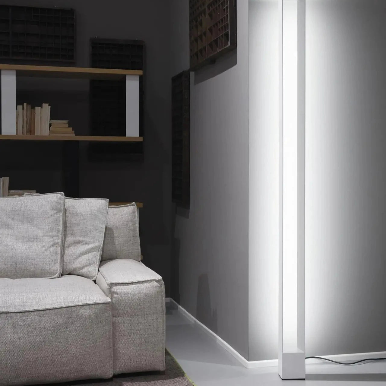 ecletty lampada da terra tru floor bianco
