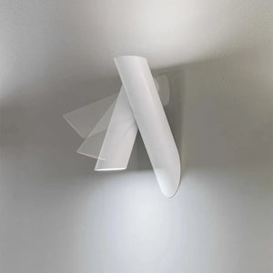 ecletty Tubes Large lampada da parete bianco