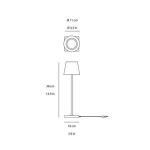 ecletty Poldina 230V tavolo lampada da tavolo misure